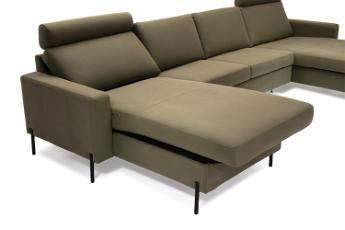 Symfoni sofa med chaiselonger og el-recliner